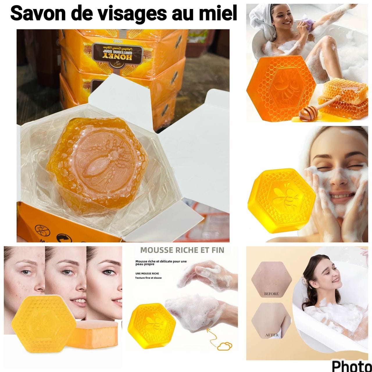 Savon de visage au miel