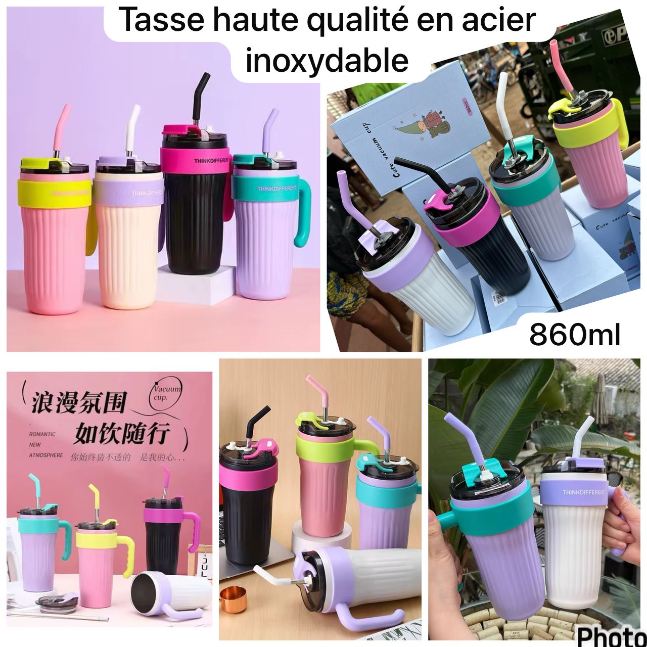 Tasse en acier inoxydable