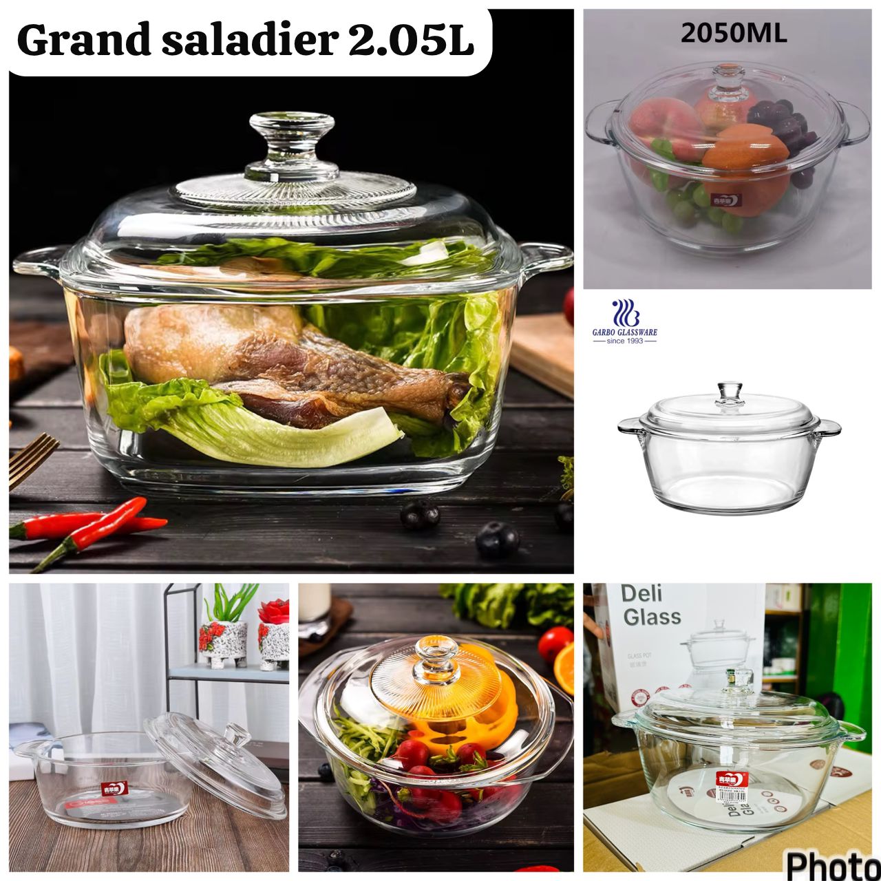 Saladier en verre