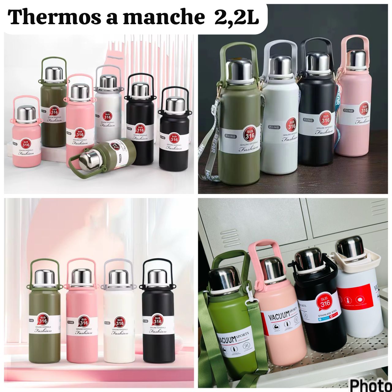 Thermos vacuum a manche  de 1,2L