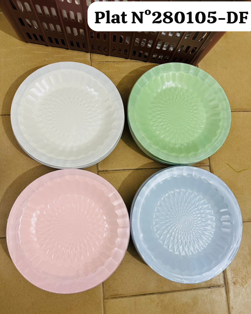Plat lot de 6 pcs
