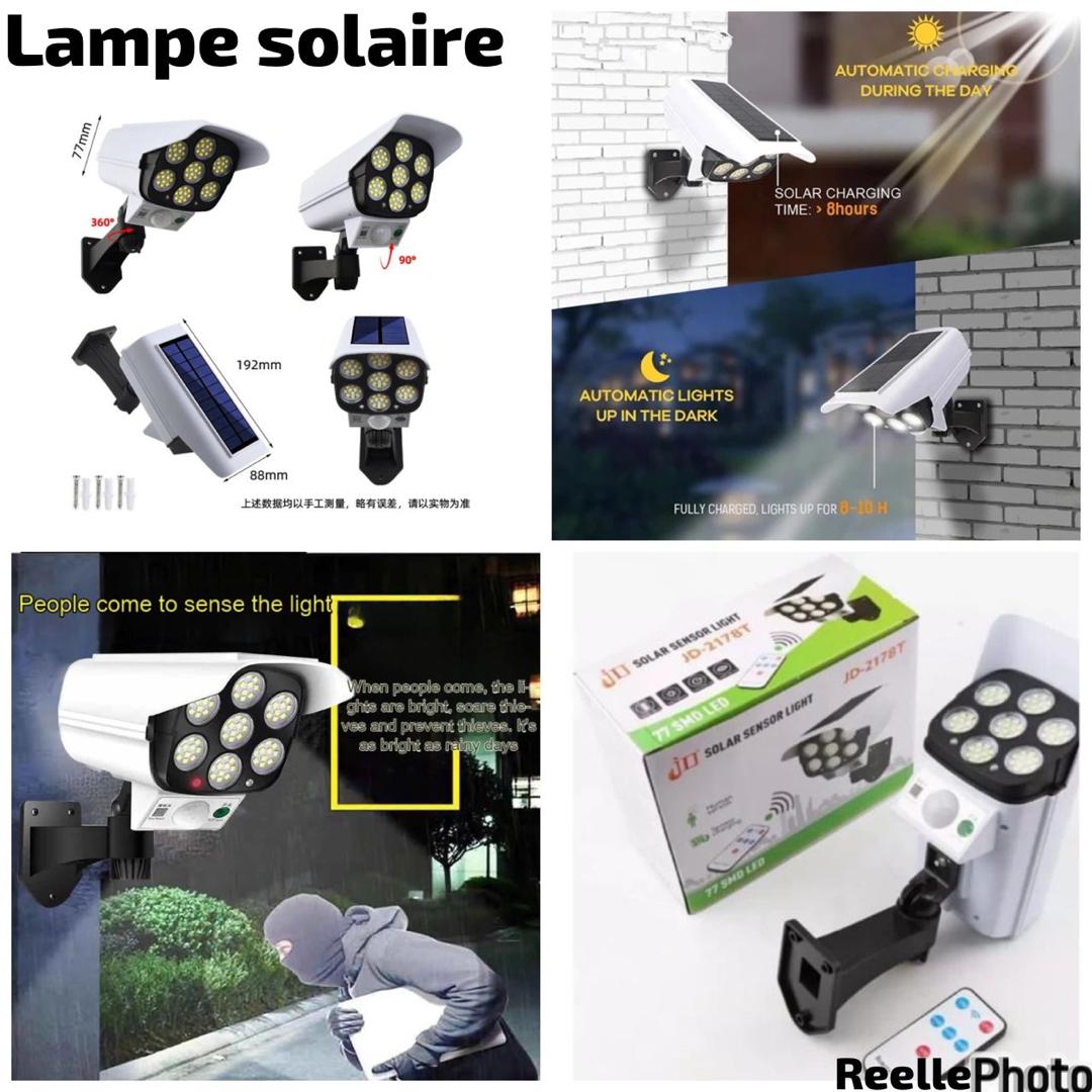 Lampe solaire avec capteur de mouvement