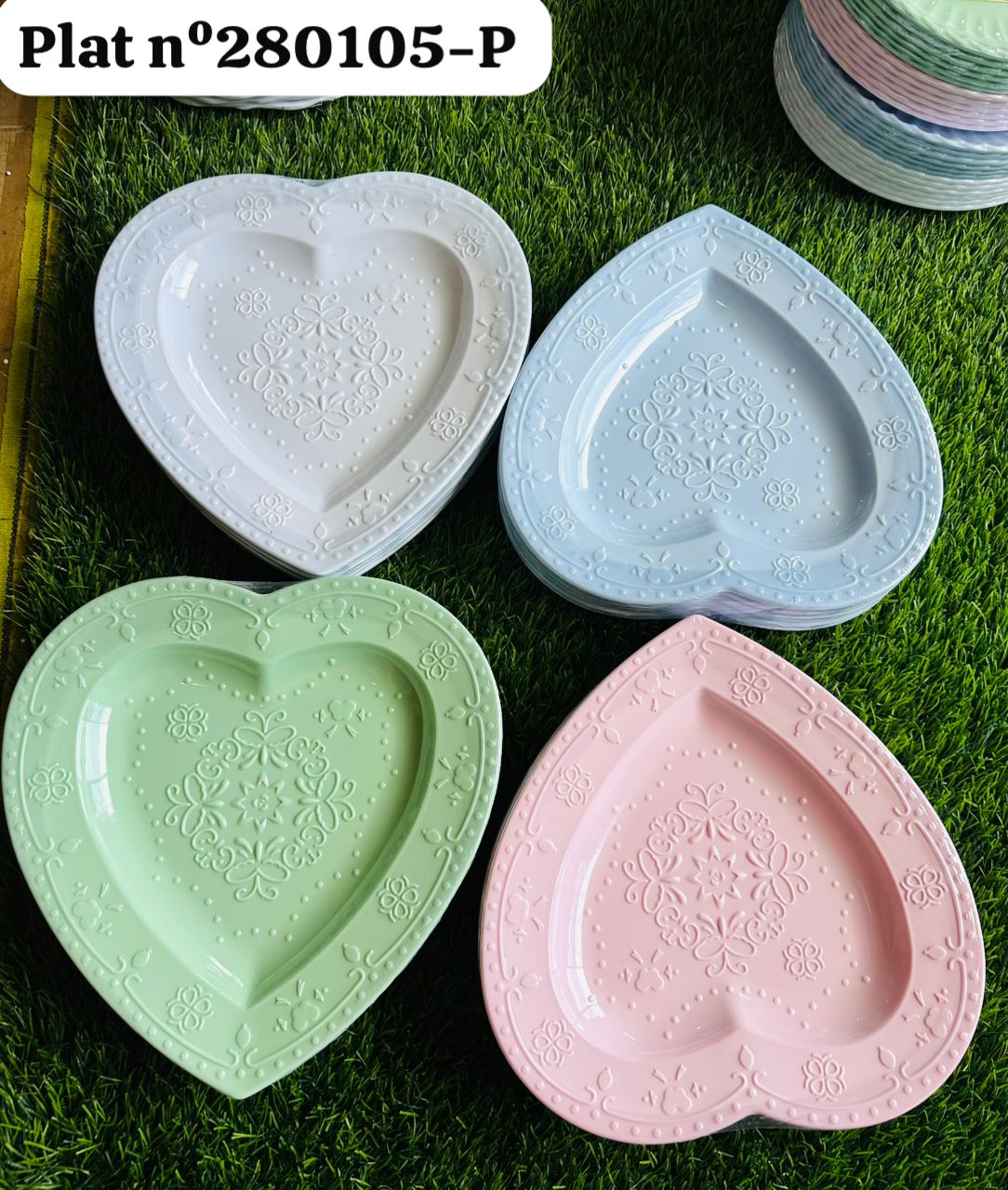 Plat lot de 6 pcs