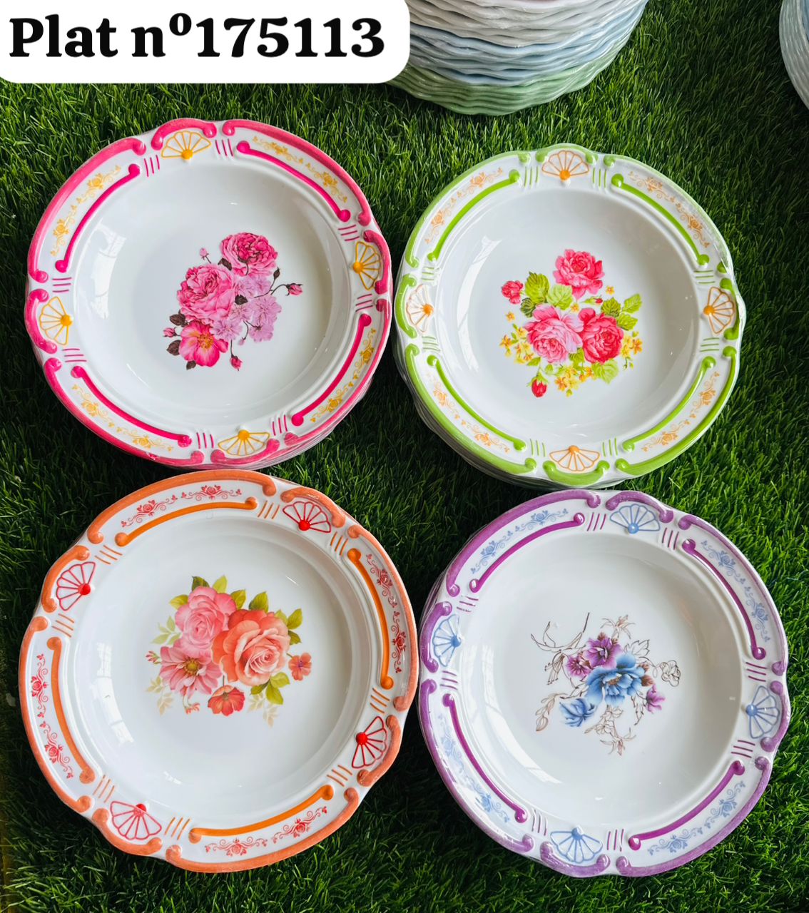 Plat nº175113 lot de 6 pcs