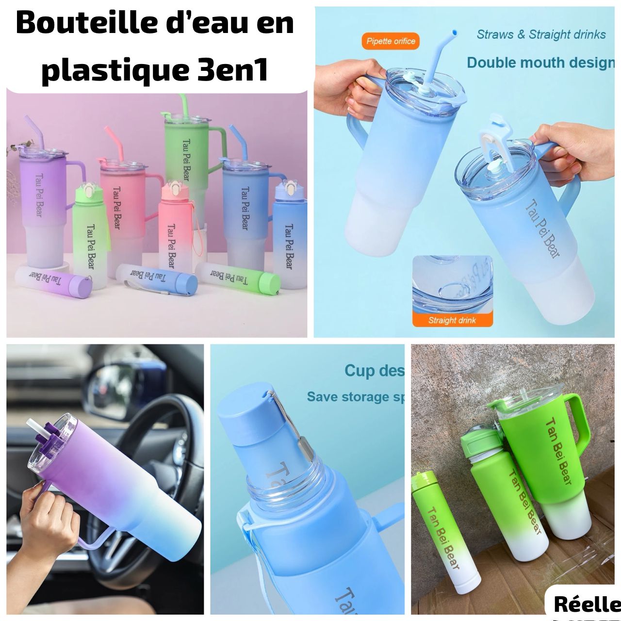 Bouteille d'eau en plastique