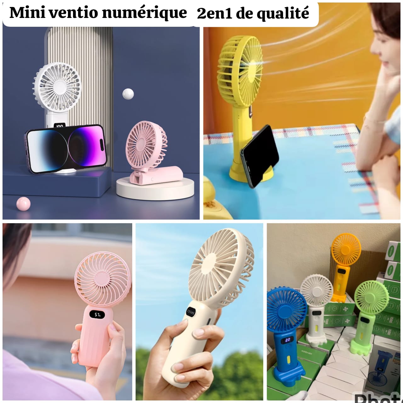 Mini ventilo 2en1