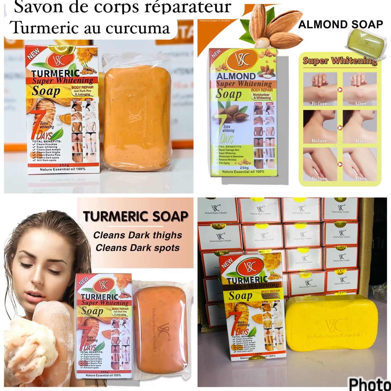 Savon de corps réparateur turmeric au curcuma