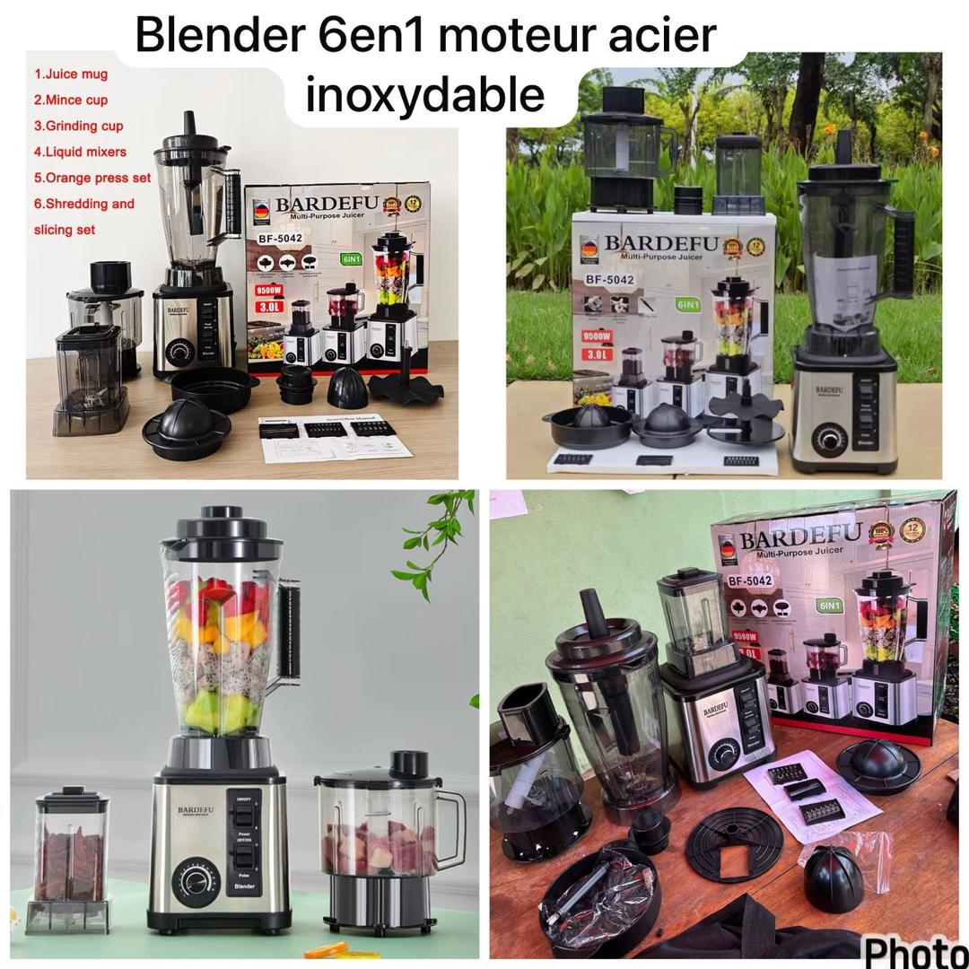 Blender 6en1 moteur en acier inoxydable