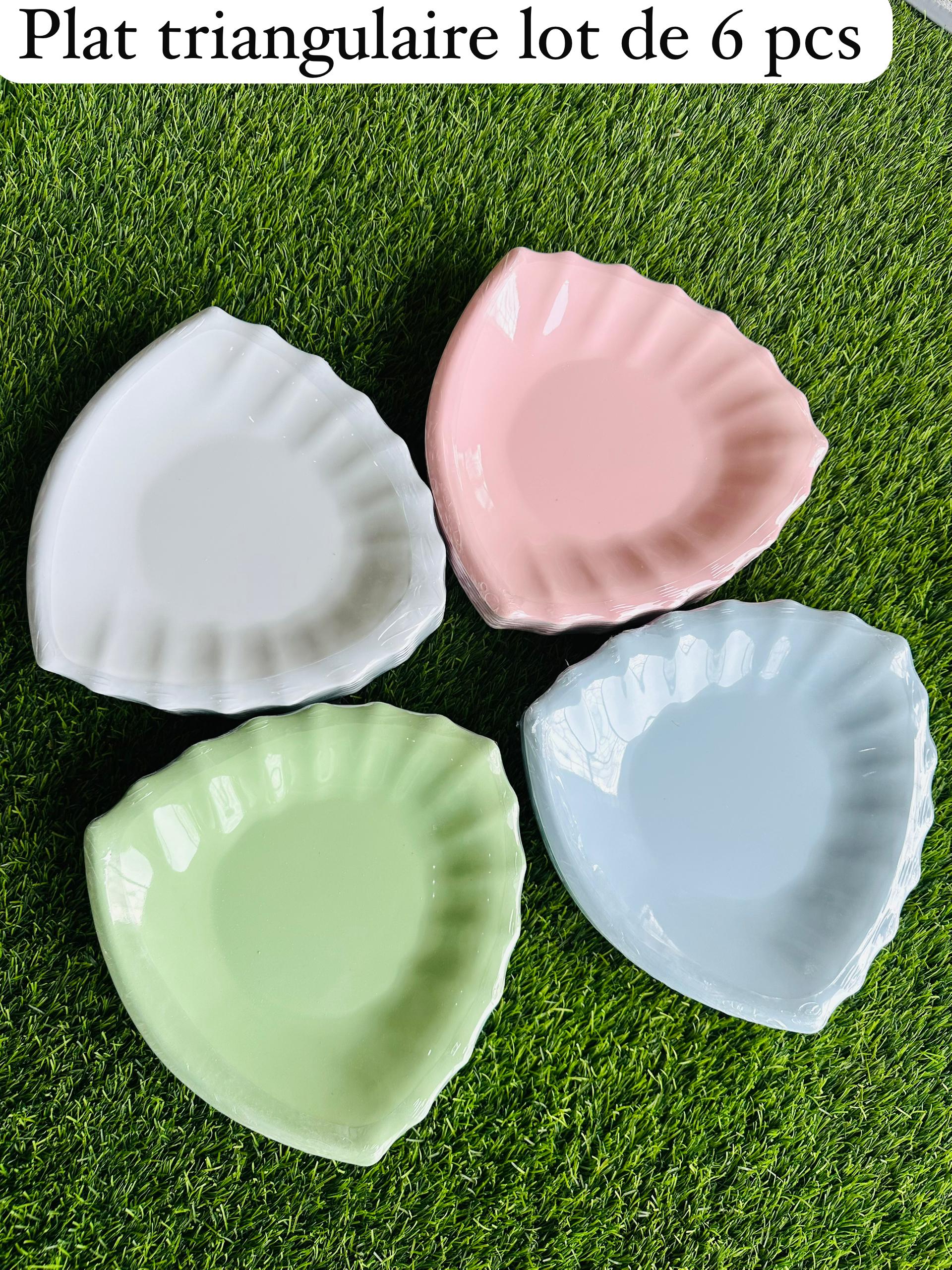 Plat triangulaire lot de 6 PCS