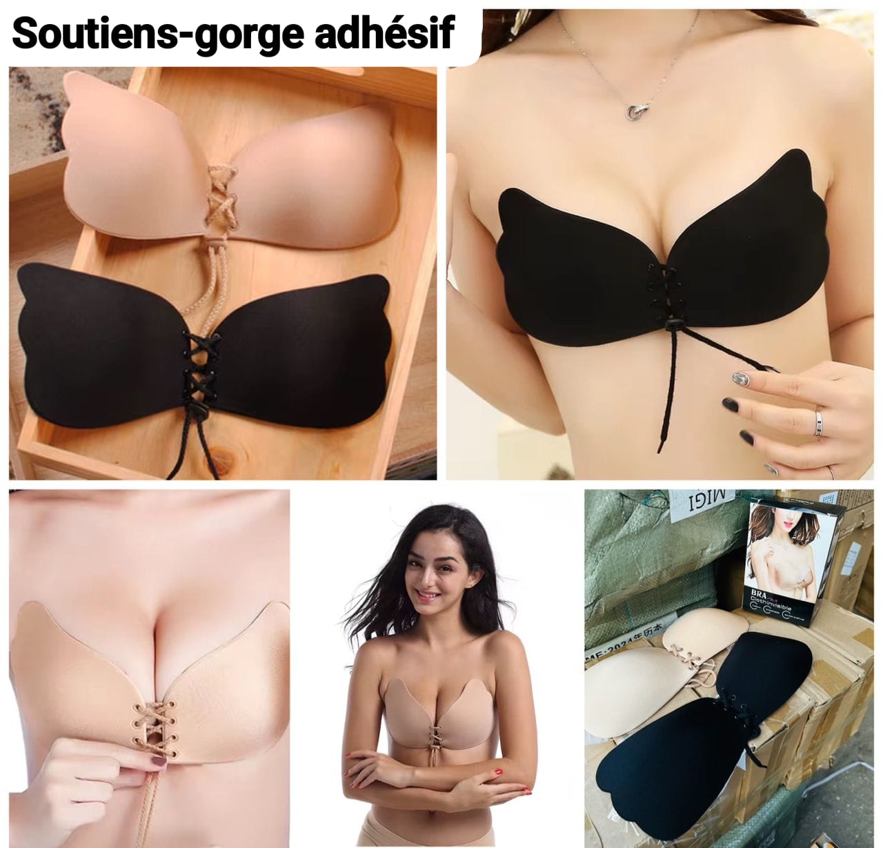 Soutien-gorge adhésif d'invisibilité