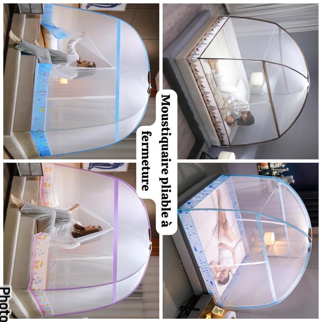 Moustiquaire pliable rond 3 places