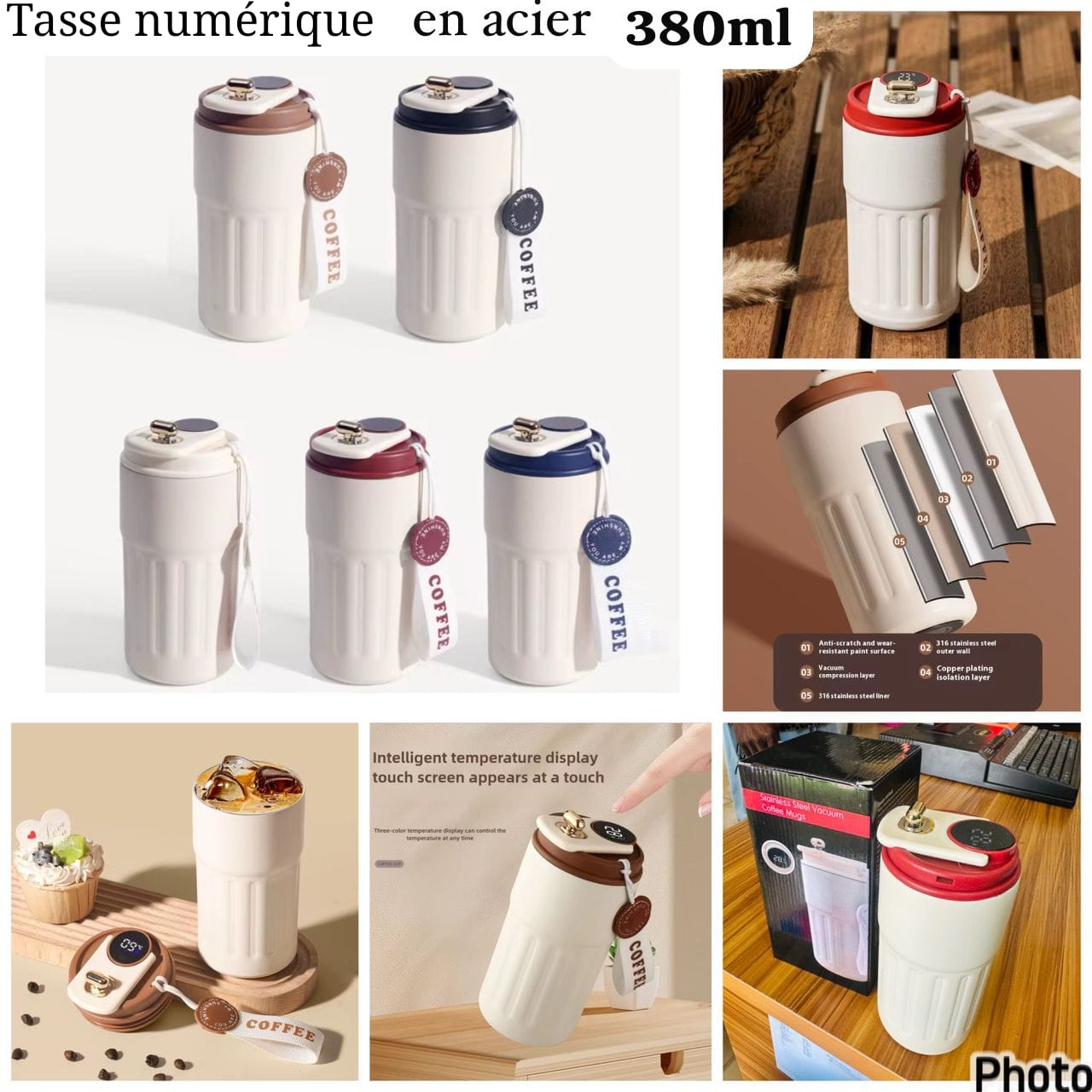 Tasse numérique thermique