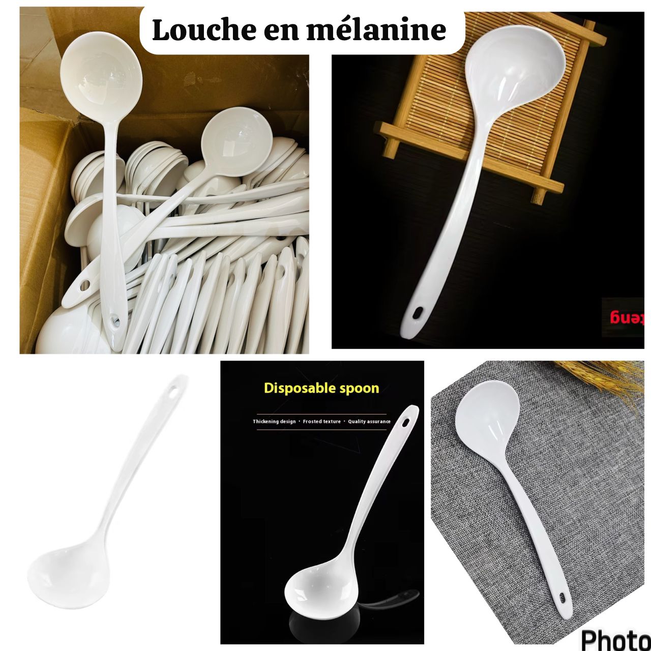 Louche en mélanine antiadhesive