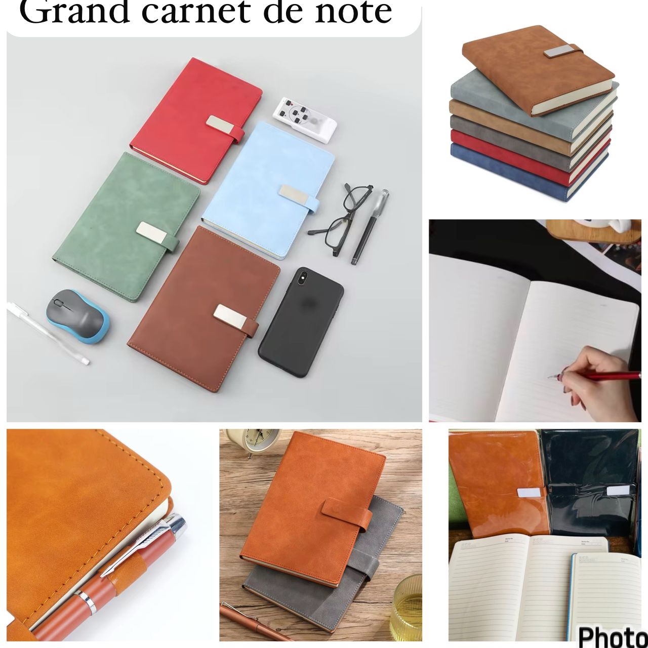 Grand Carnet de notes de luxe d'affaire