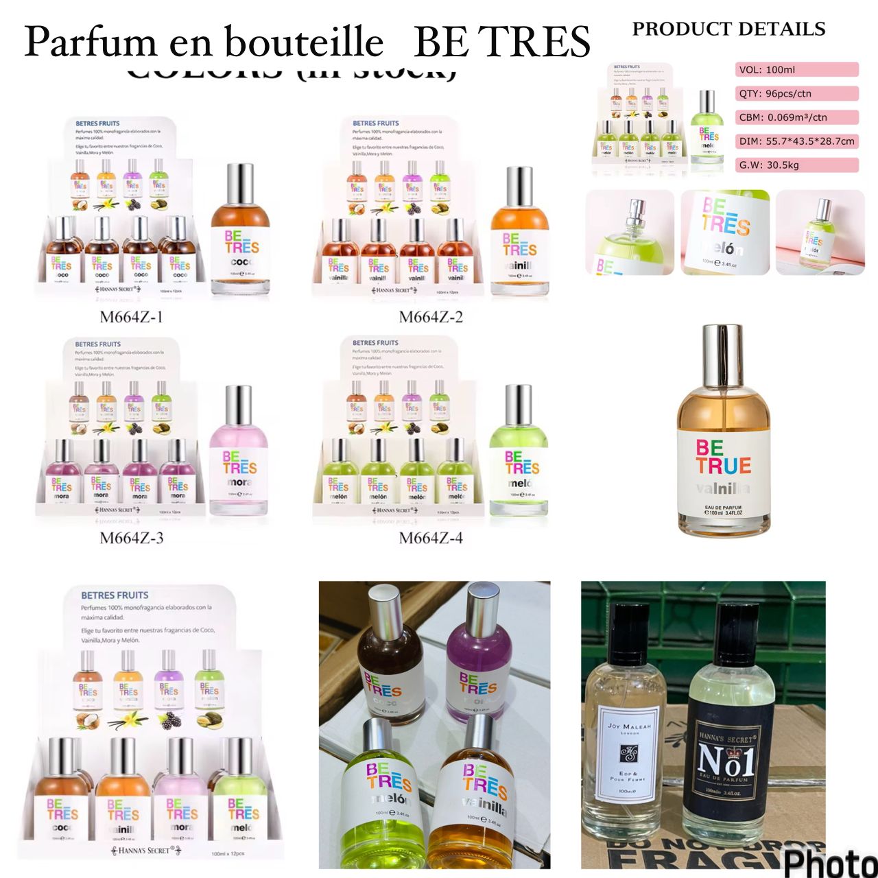 Parfum en bouteille BE TRES