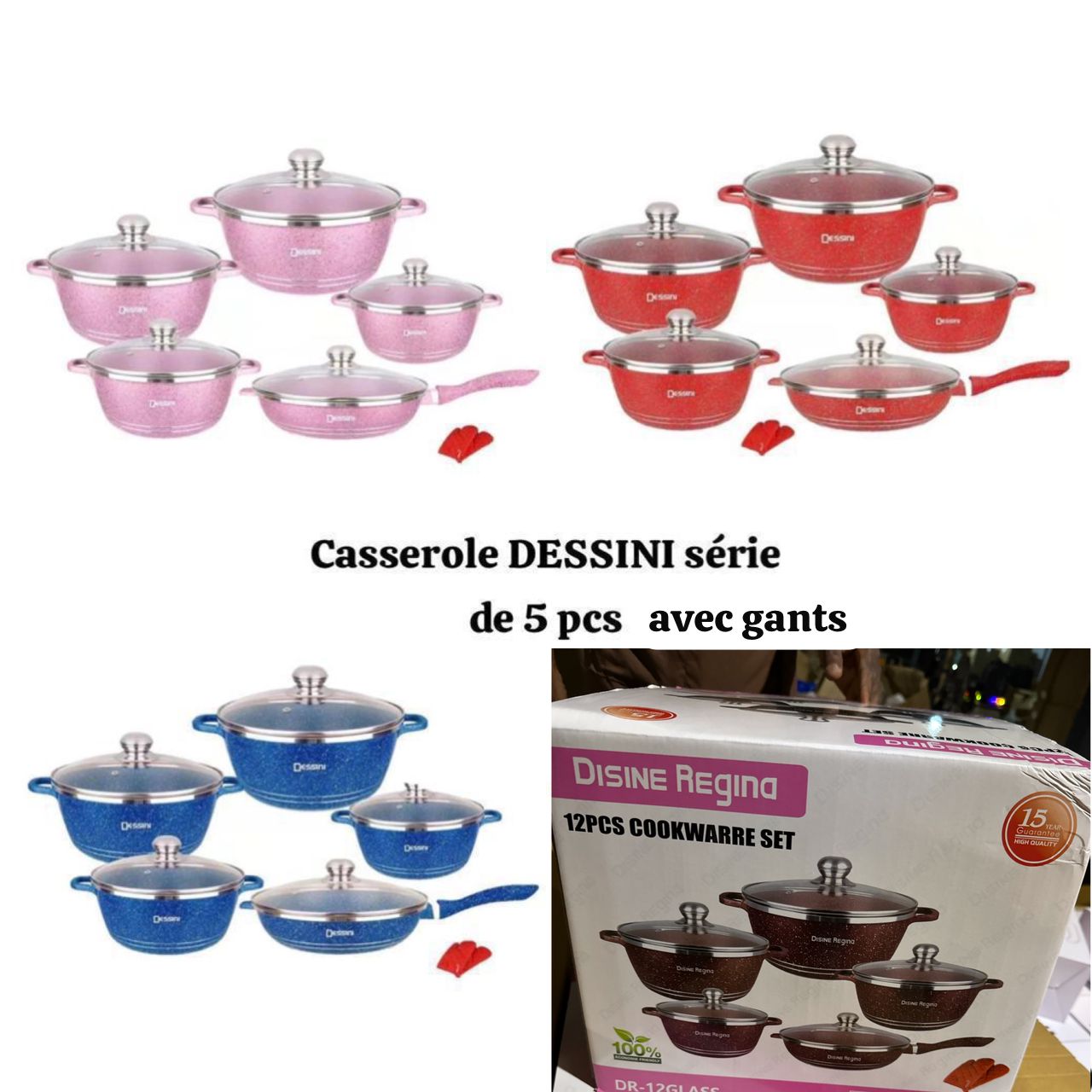 Ensemble casserole lot de 5pcs DESSINI