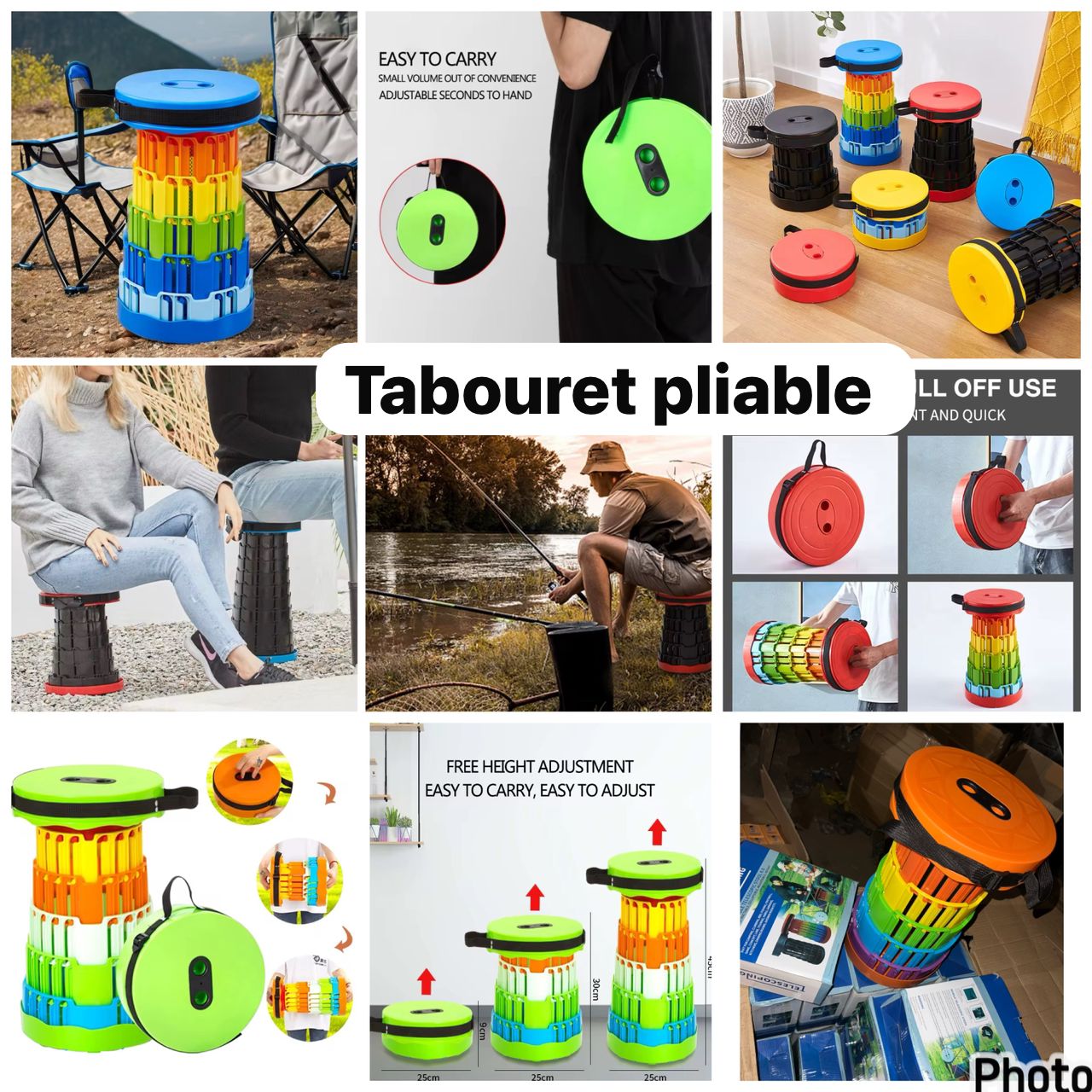 Tabouret pliable