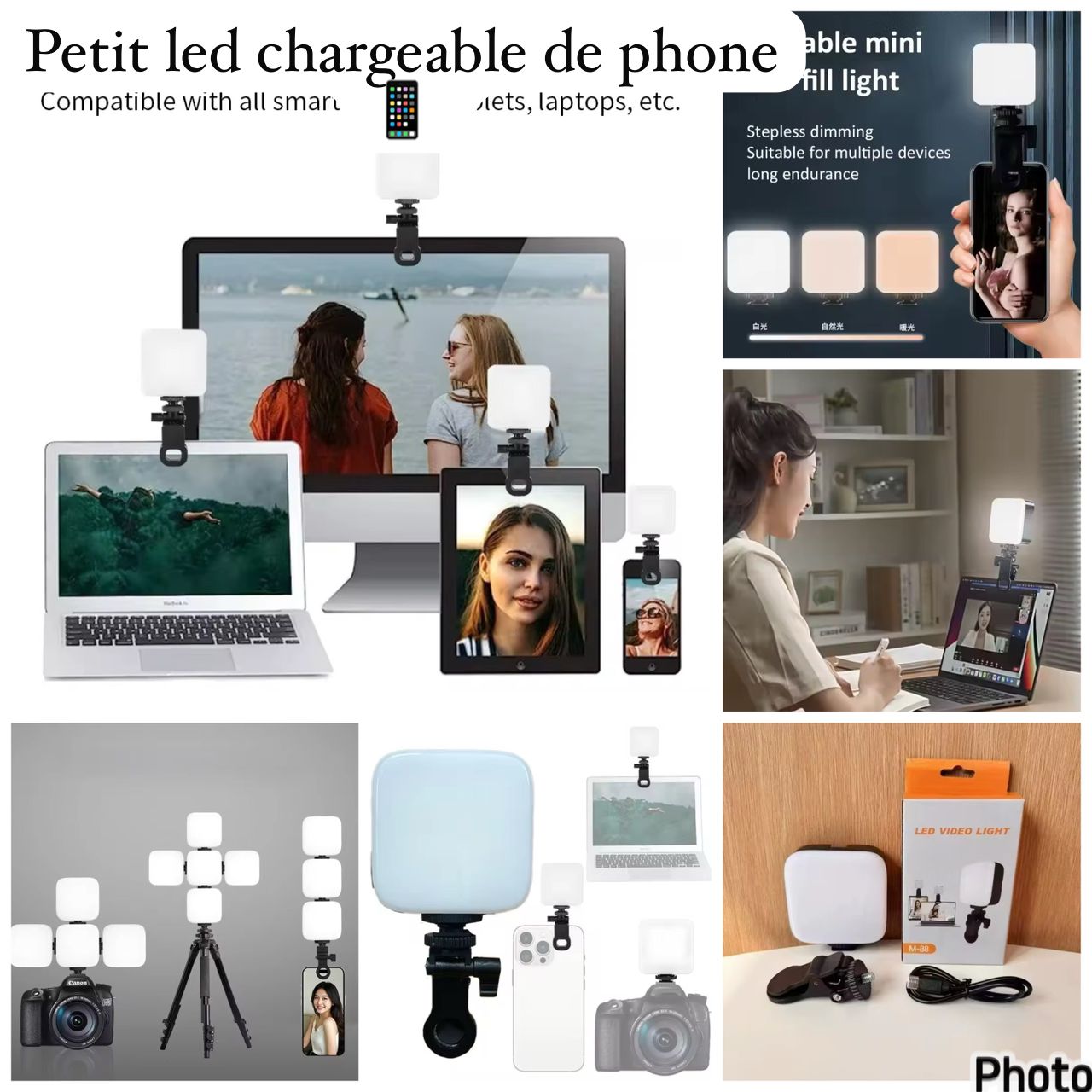 Petit Led changeable de phone