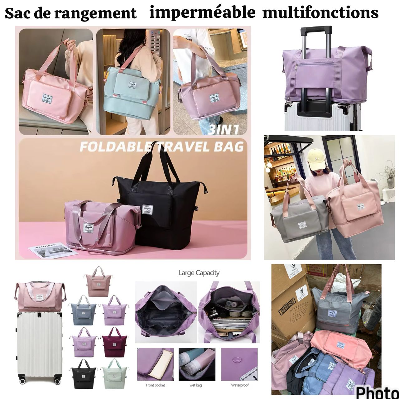 Sac de rangement imperméable à l'eau