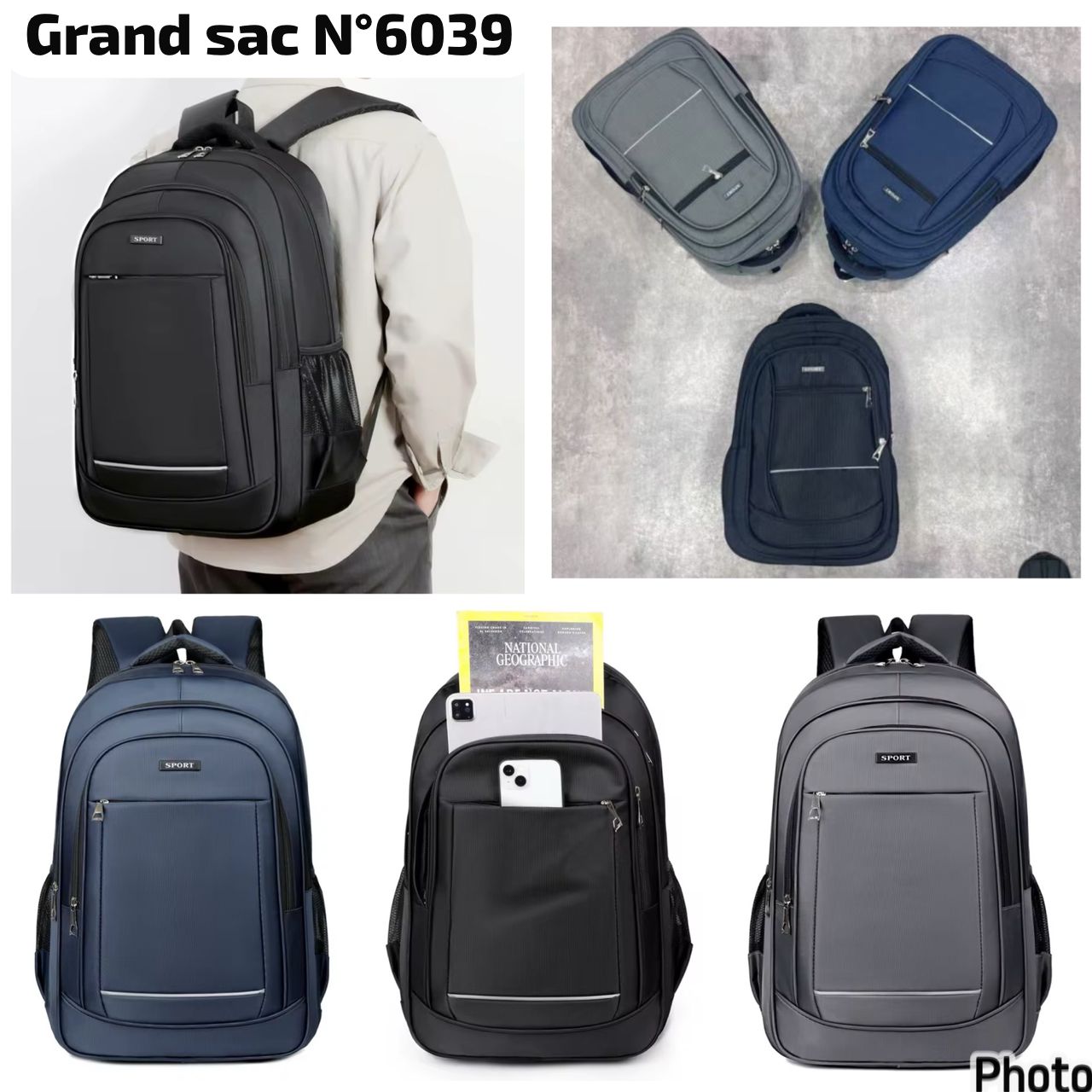 Grand sac au dos