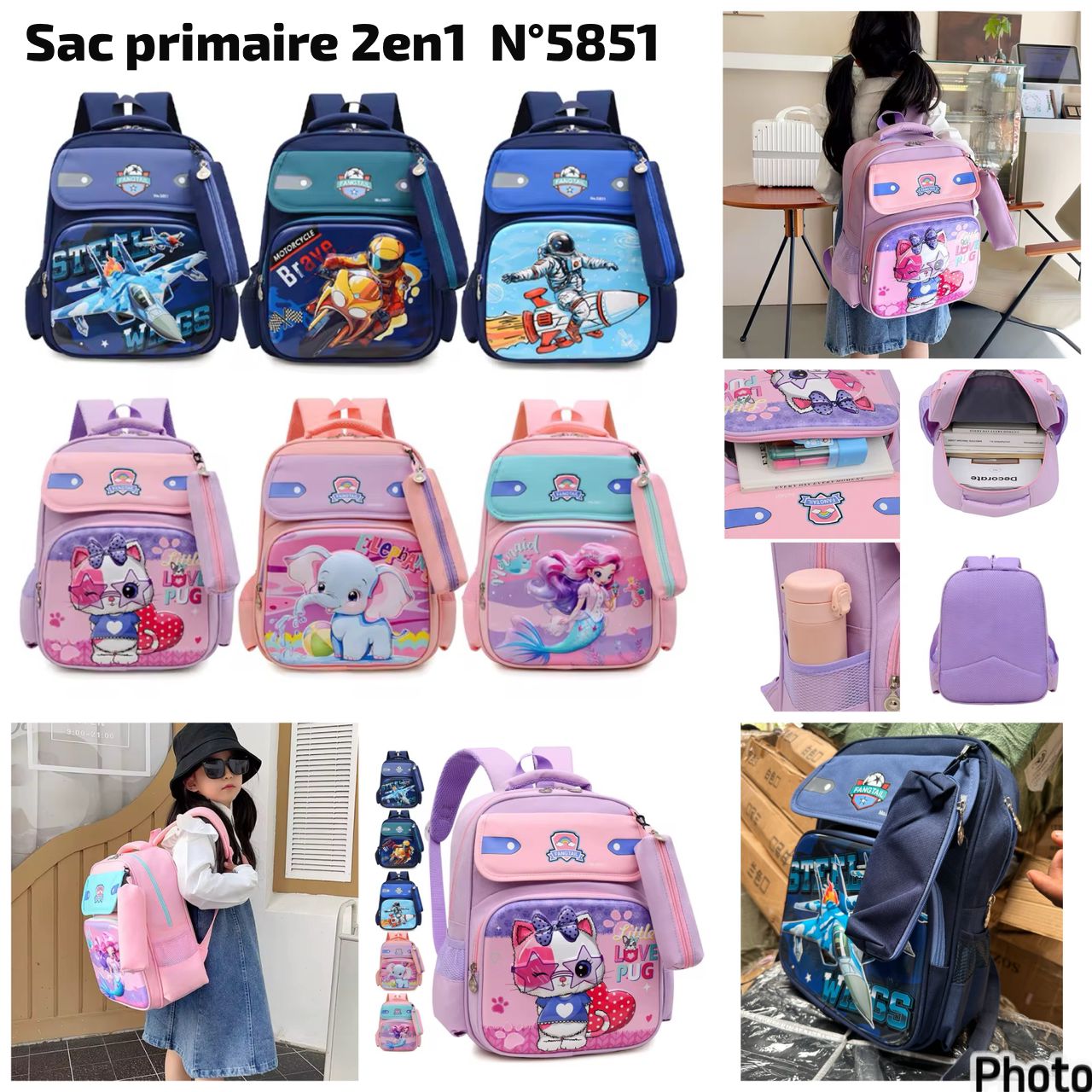 Sac au dos petit 2en1