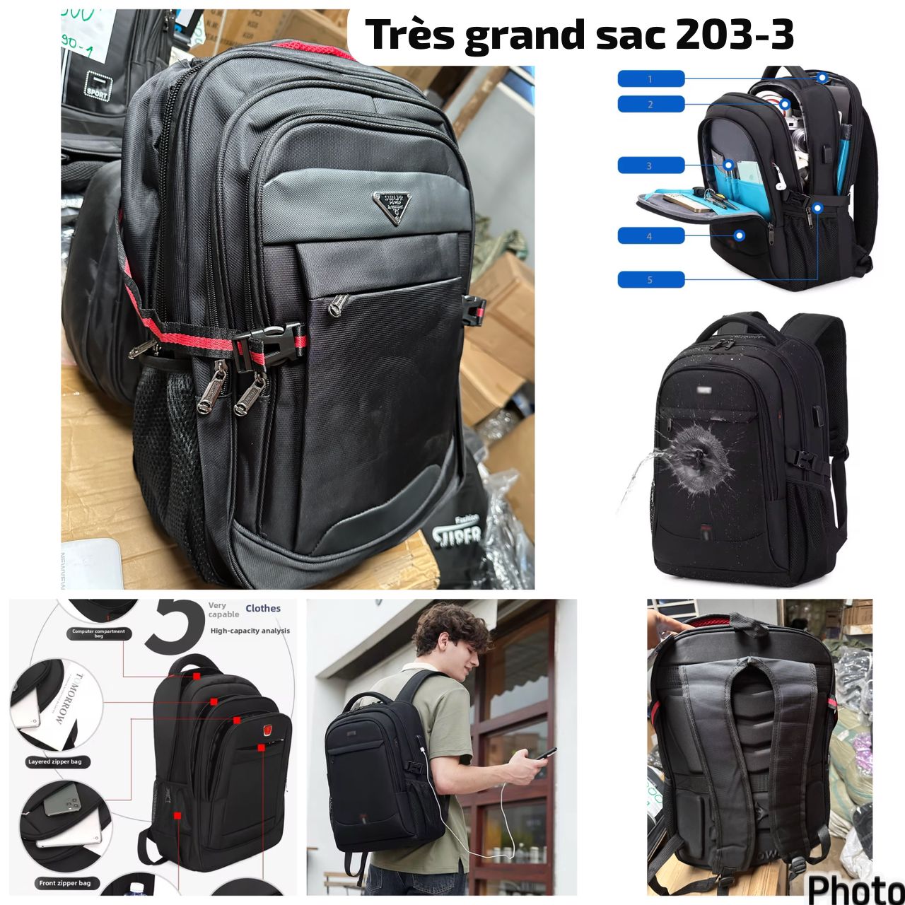 Grand sac imperméable