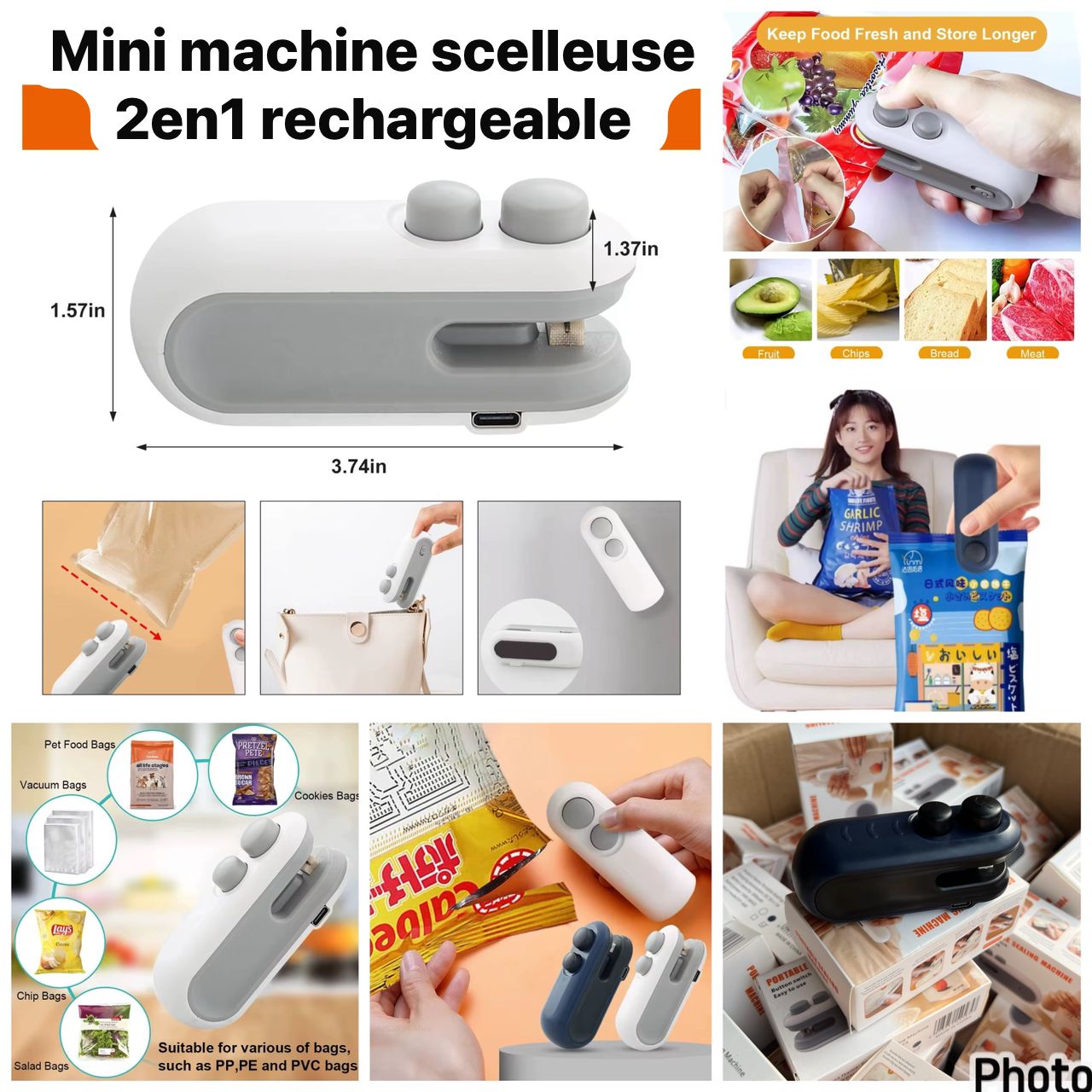 Mini machine scelleuse
