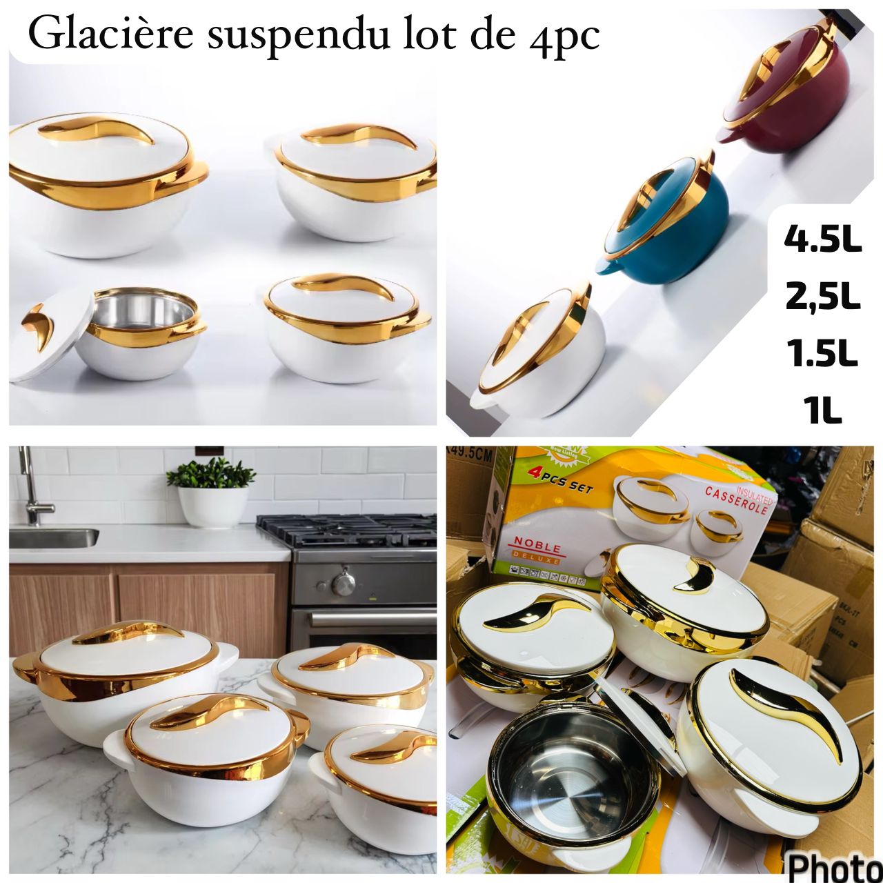 Glacière des suspendus lot de 4pc