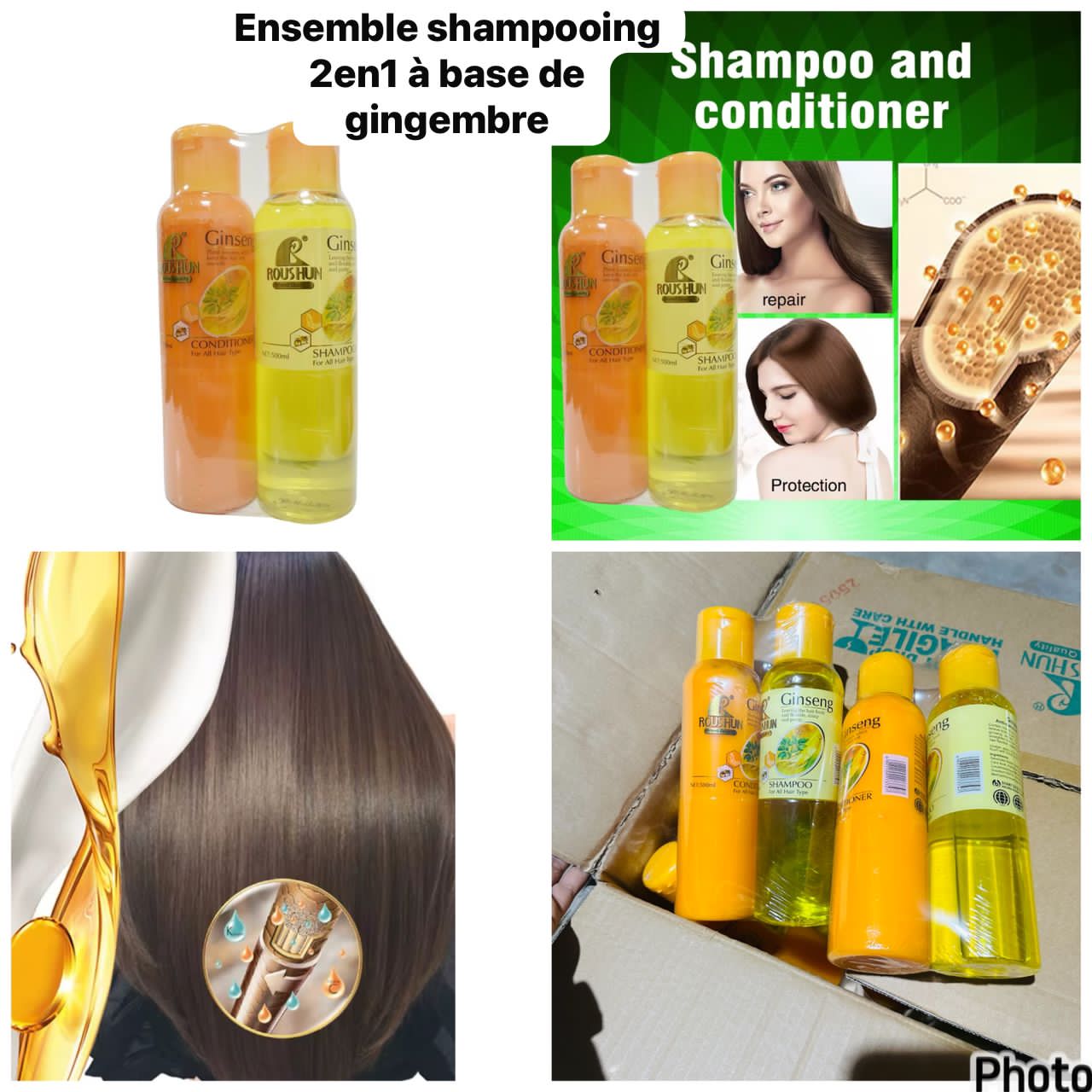 Ensemble shampooing 2en1