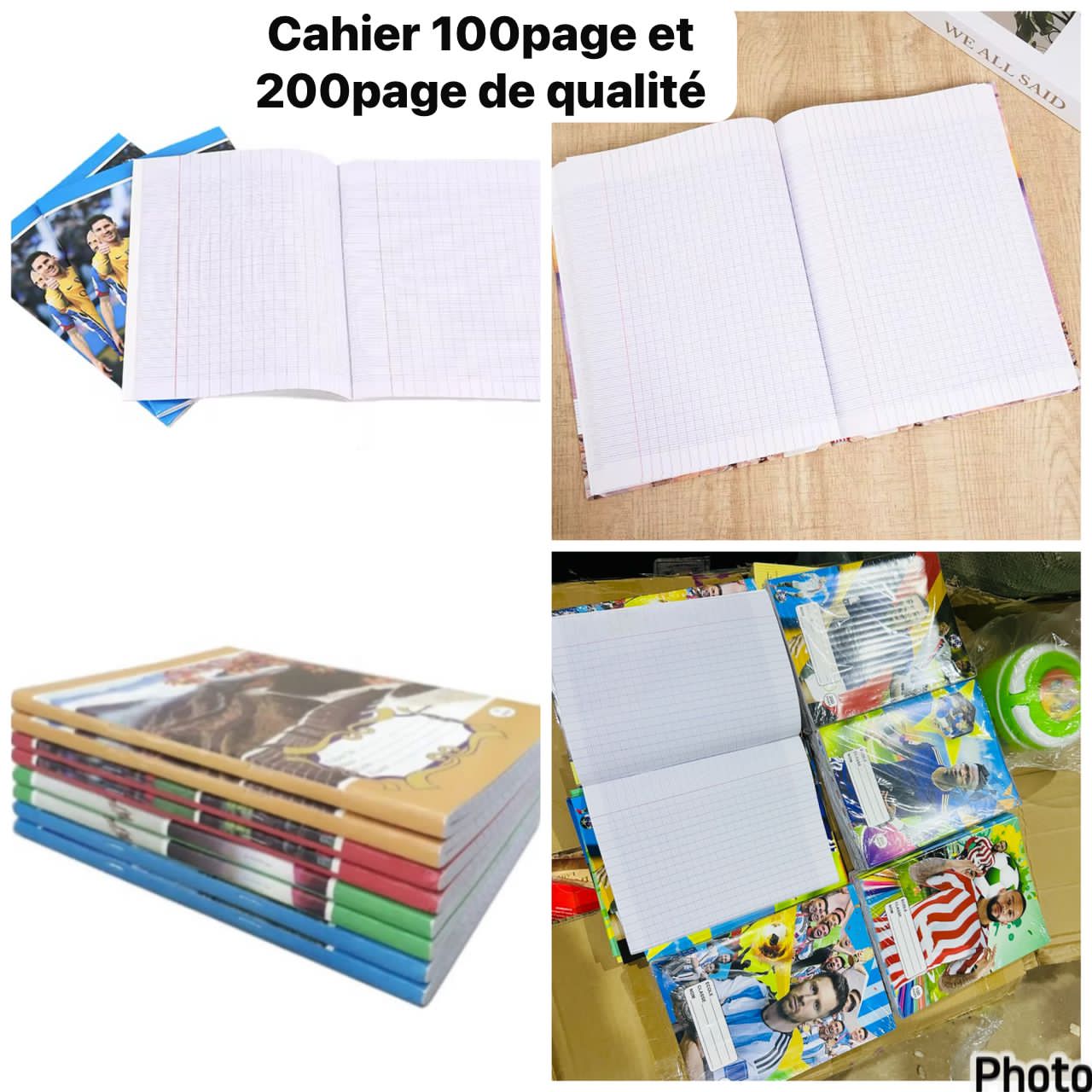 Cahier 100pages et 200pages