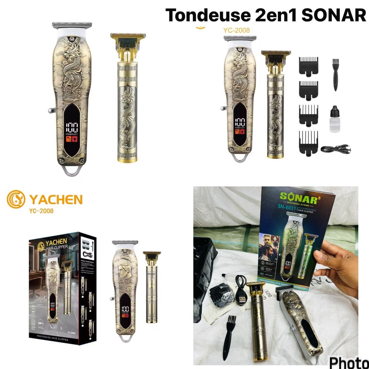 Tondeuse 2en1 Sonar
