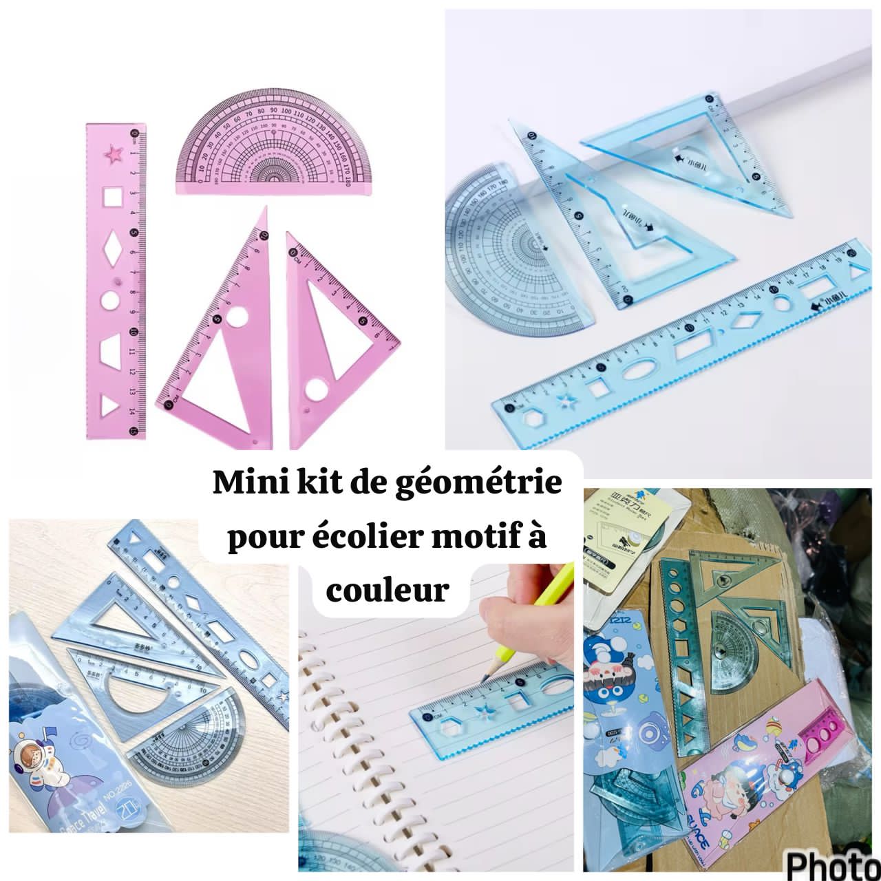 Mini kit de géométrie pour école