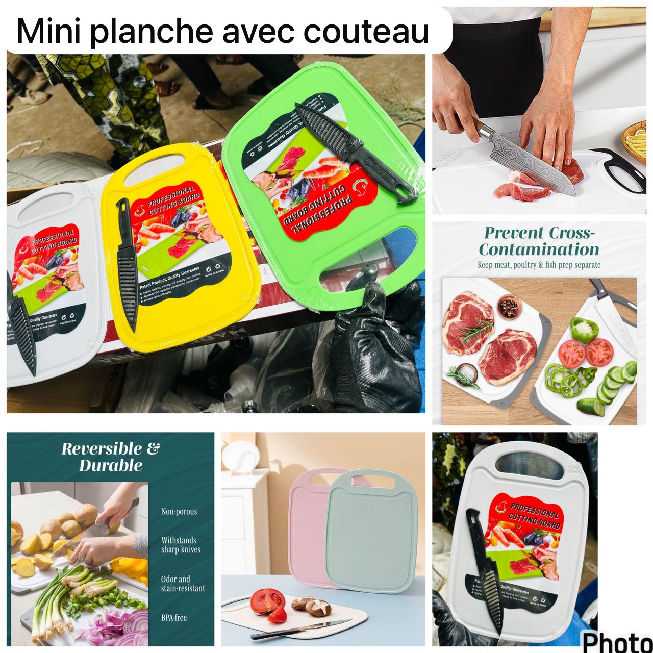 Mini planche avec couteau