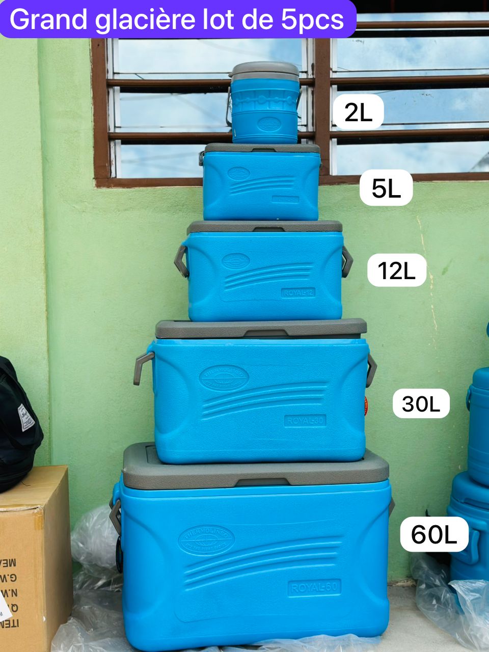 Grande ensemble de glacière lot de 5 pcs