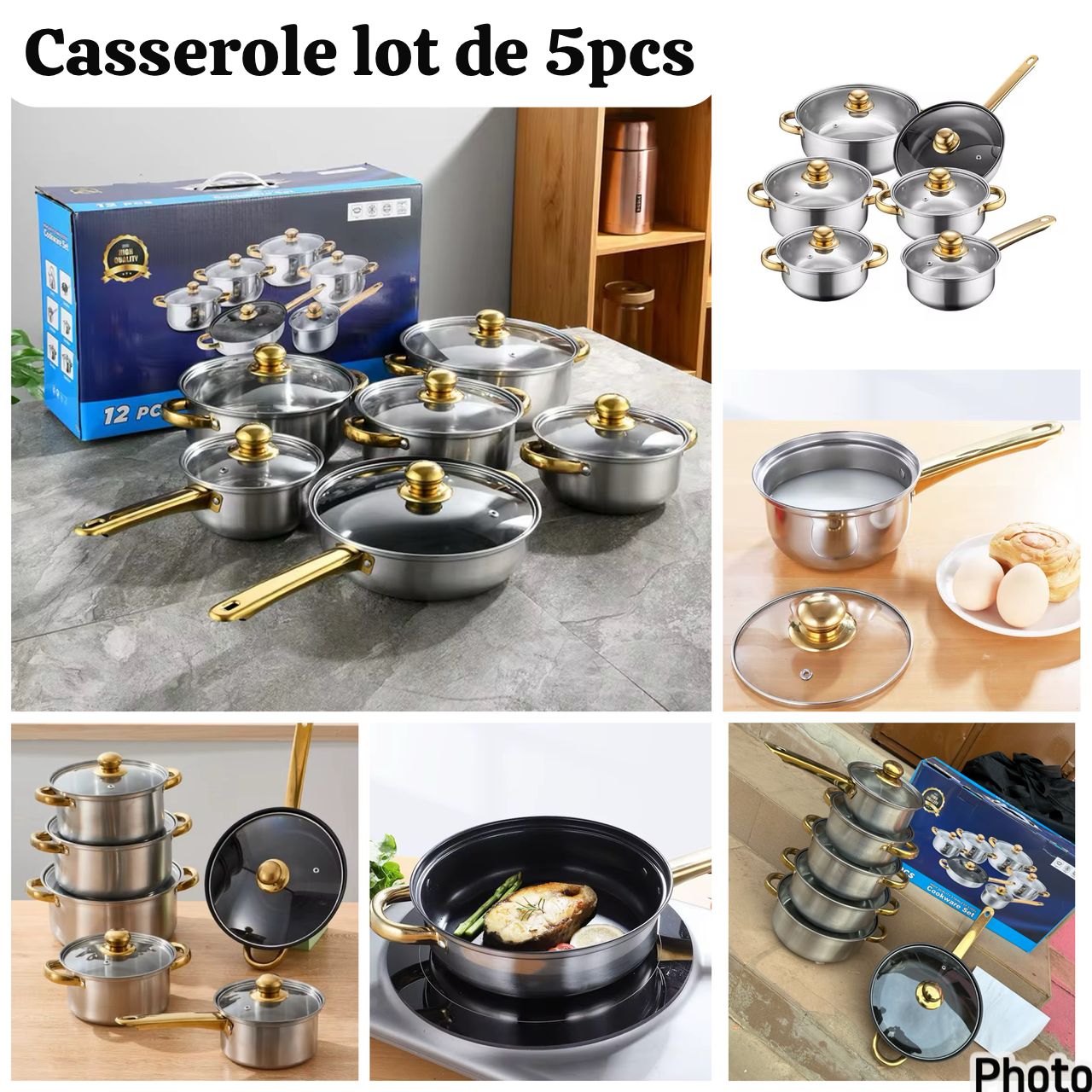 Casserole de table 6pcs