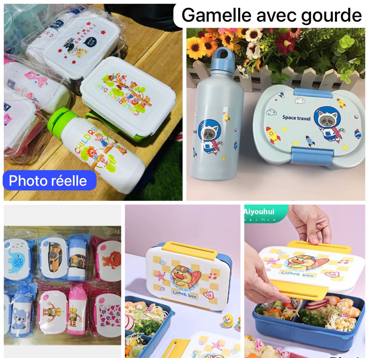 Gamelle avec gourde de qualité