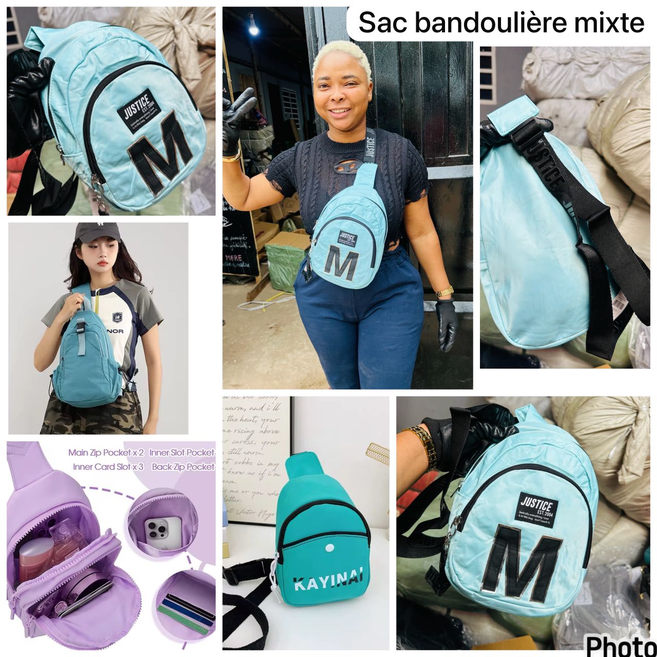 Sac bandoulière JUSTE mixte