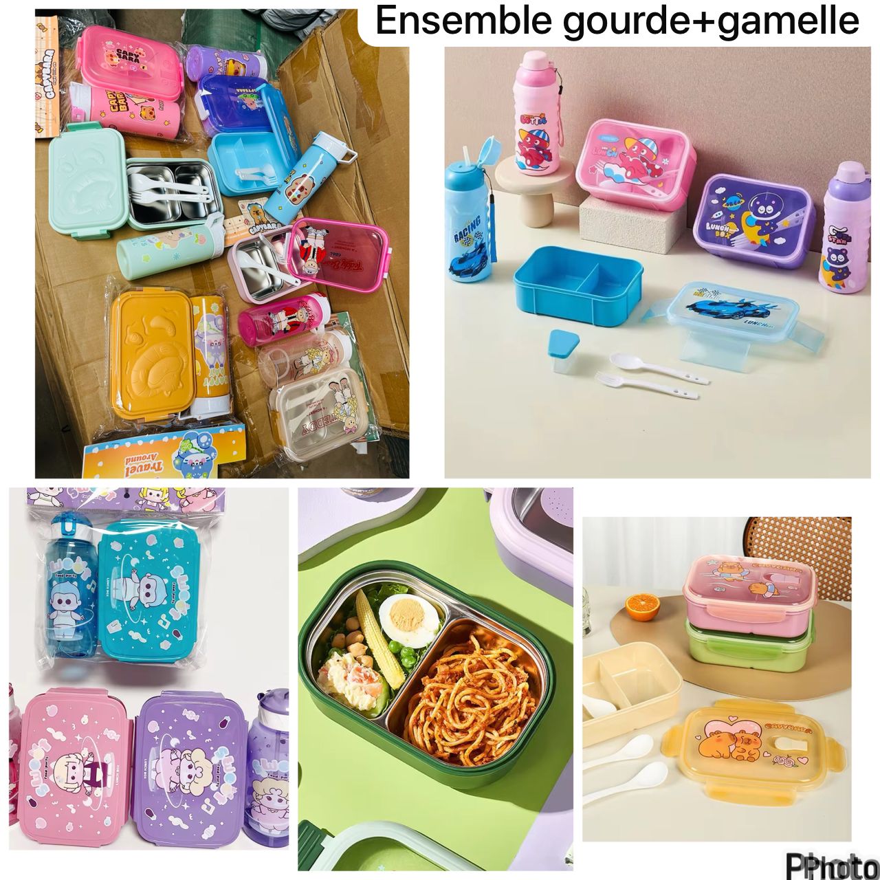 Ensemble gourde+gamelle en inox