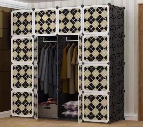 Armoire en plastique 4 battant