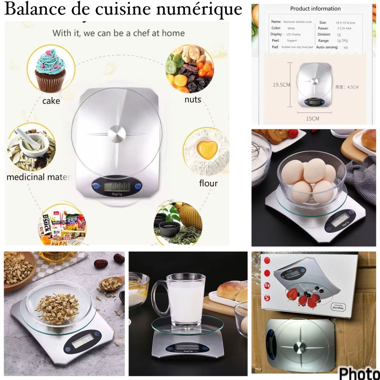 Balence de cuisine numérique