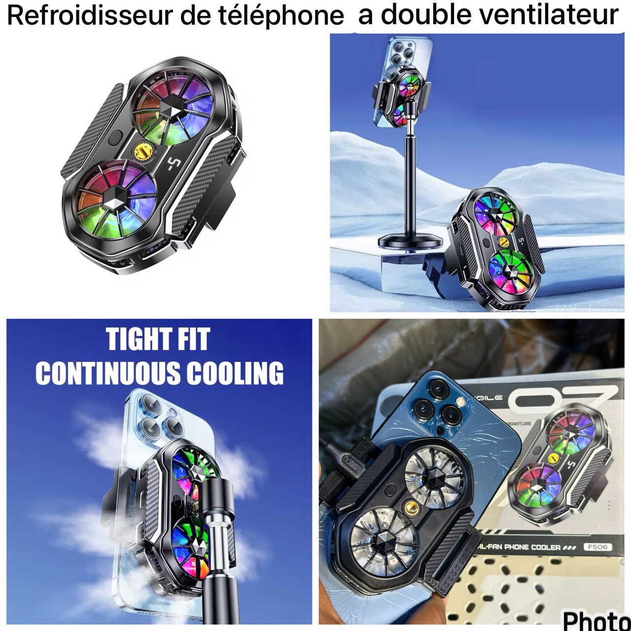 Refroidisseur de téléphone portable