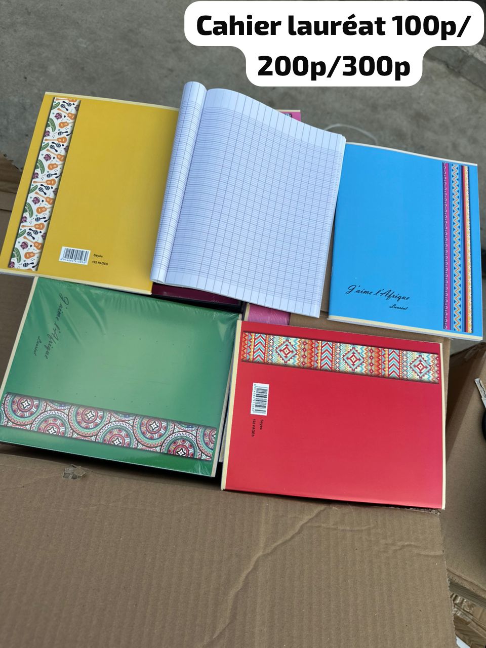 Cahier lauréat 100/200/300 page