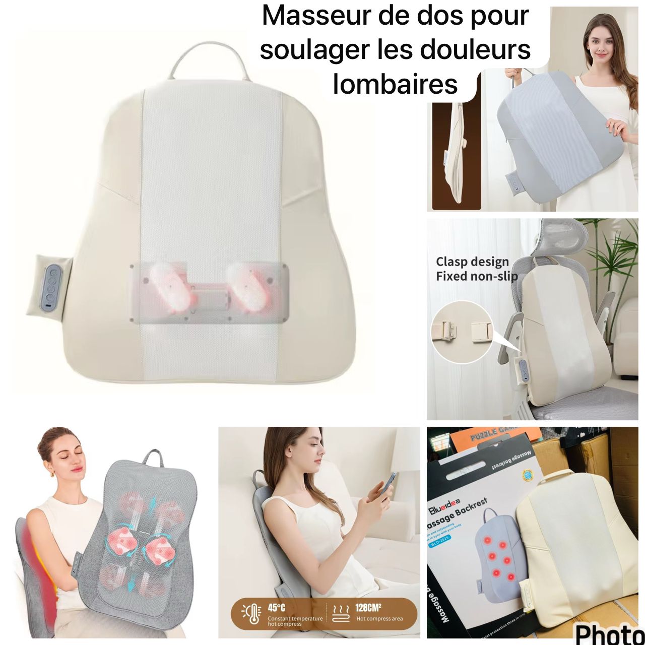 Masseur de dos pour soulager les douleurs lombaires