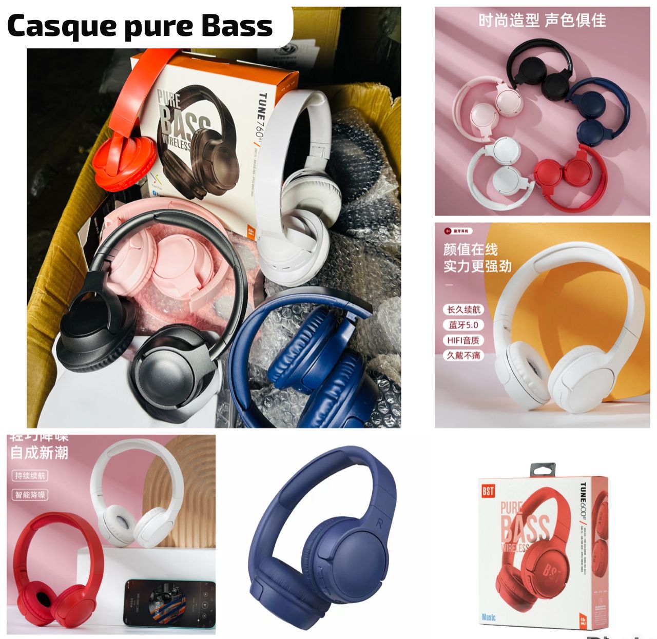 Casque pur bass