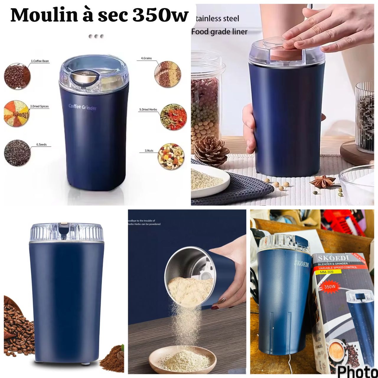 Moulin à sec 350w de bonne qualité
