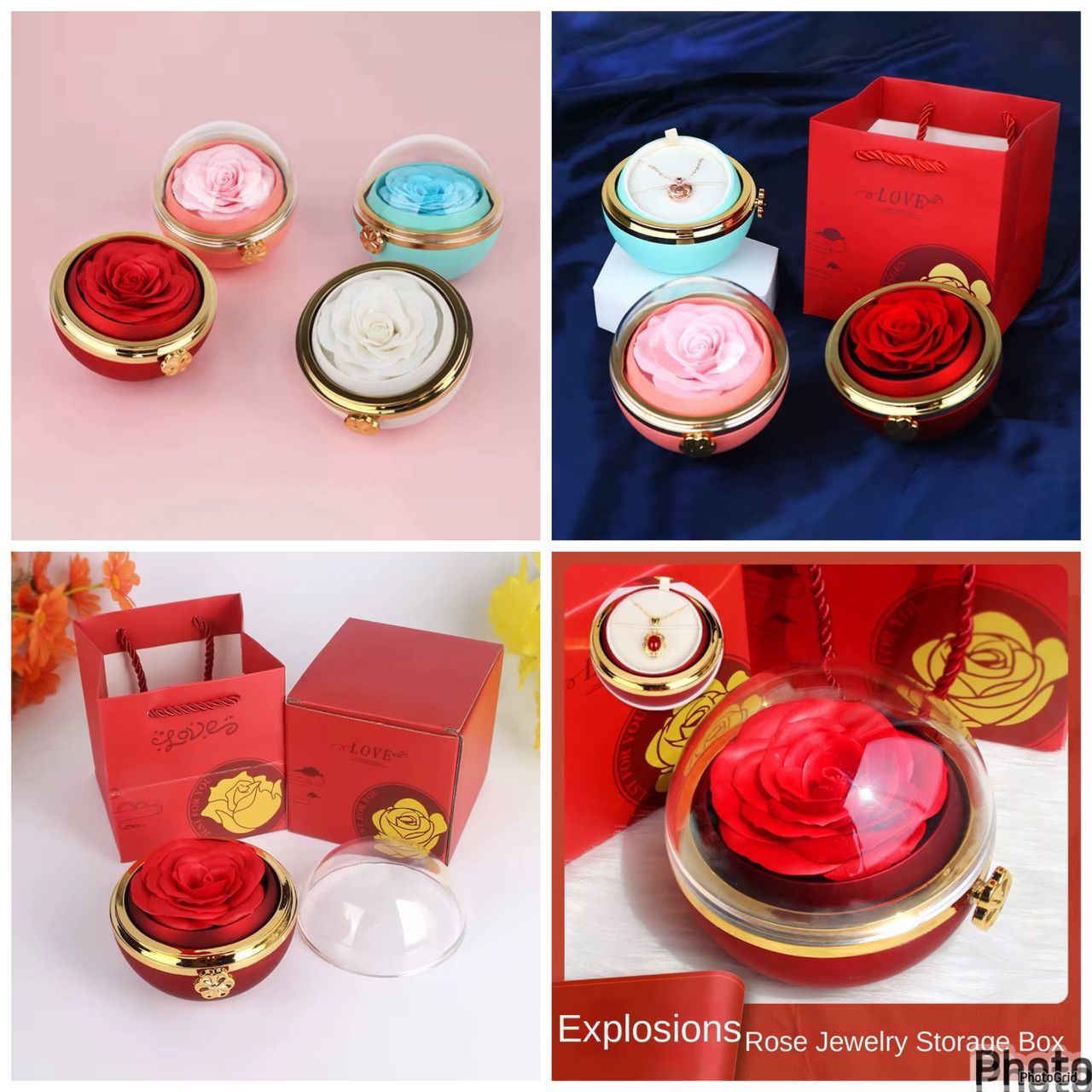 Boite de bijoux colier