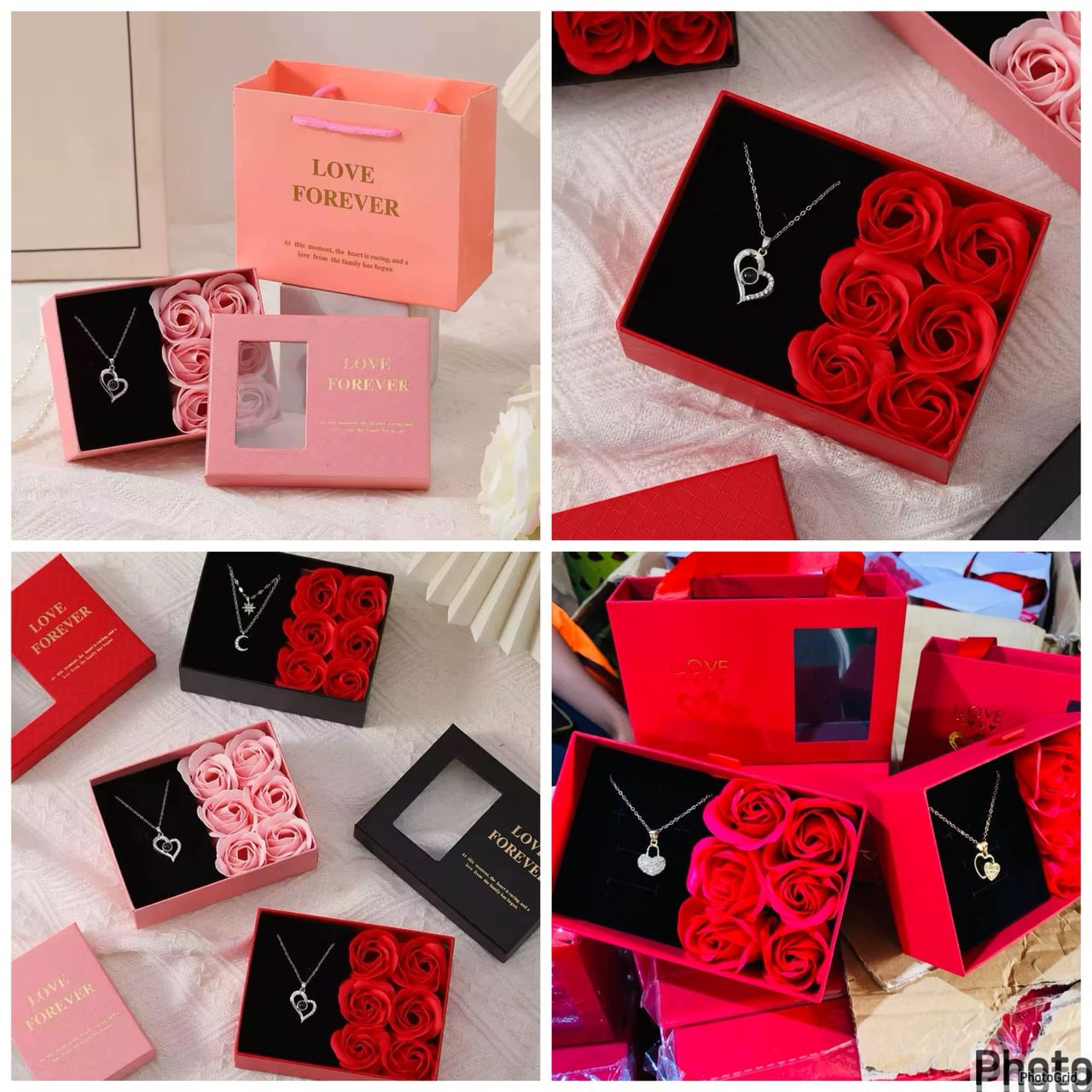 Boite à colier Rose