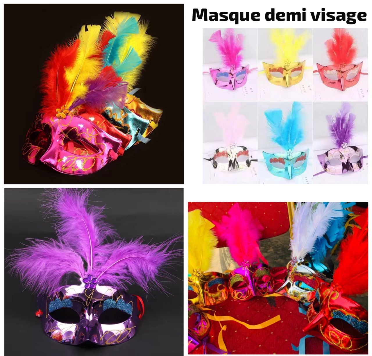 Masque demi visage